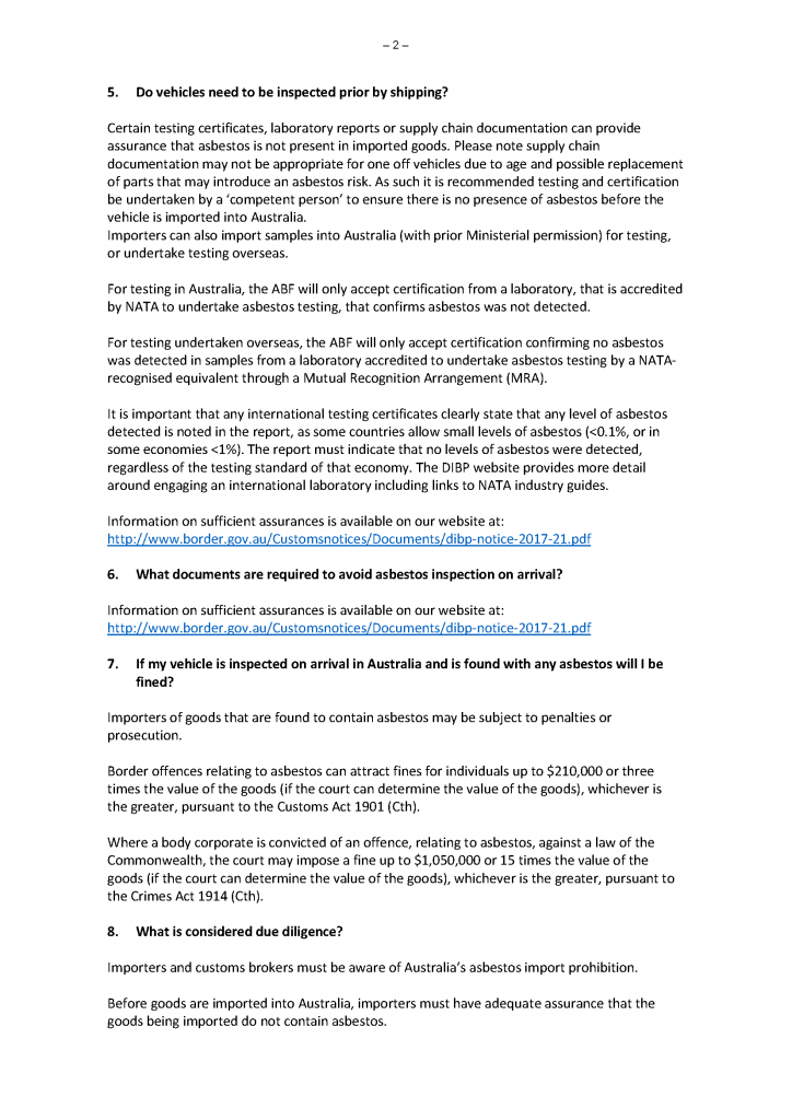 Australia Border Force FAQ