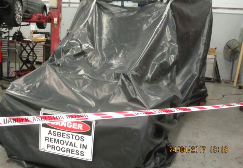 Asbestos removal hazard