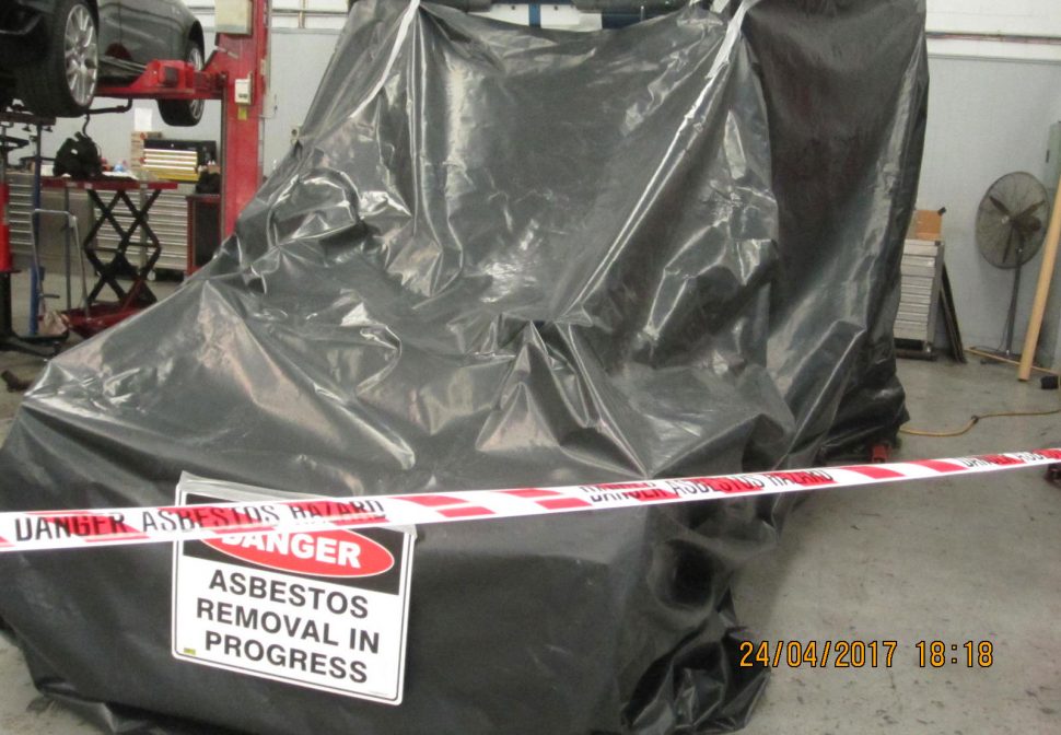 Asbestos removal hazard