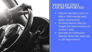 Infographic with a greyscale image of a steering wheel and white text