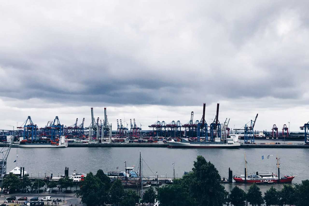 Port of Germany in Hamburg for shipping cars from US to Germany