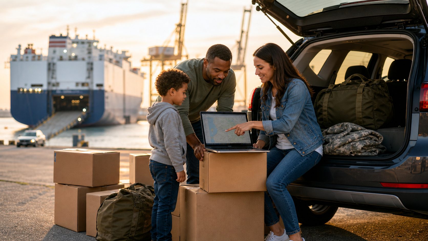 Military family planning a PCS move with a second privately owned vehicle