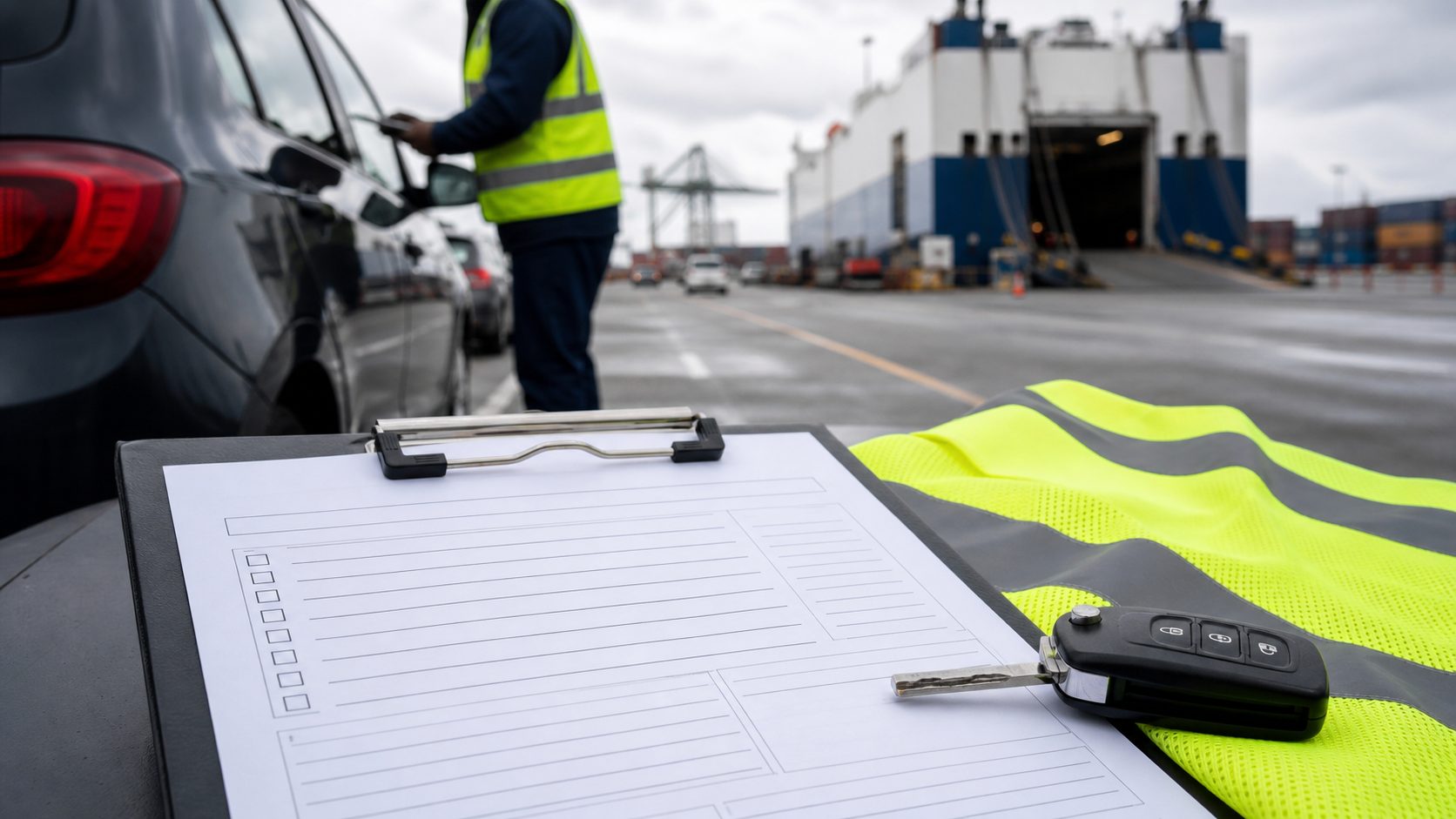 Overseas vehicle shipping checklist for port readiness and pickup planning
