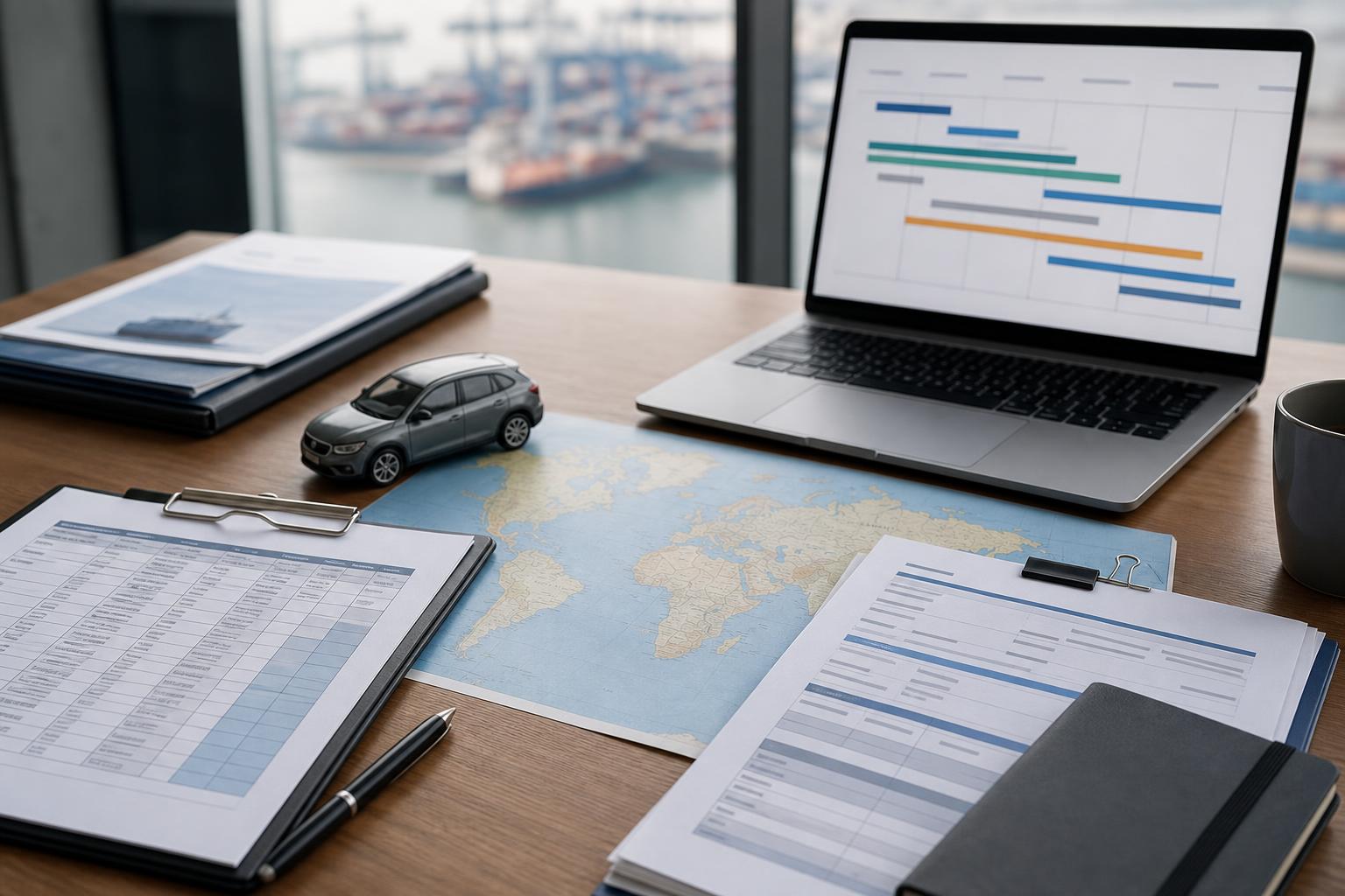 RoRo capacity planning documents for international vehicle shipping rates